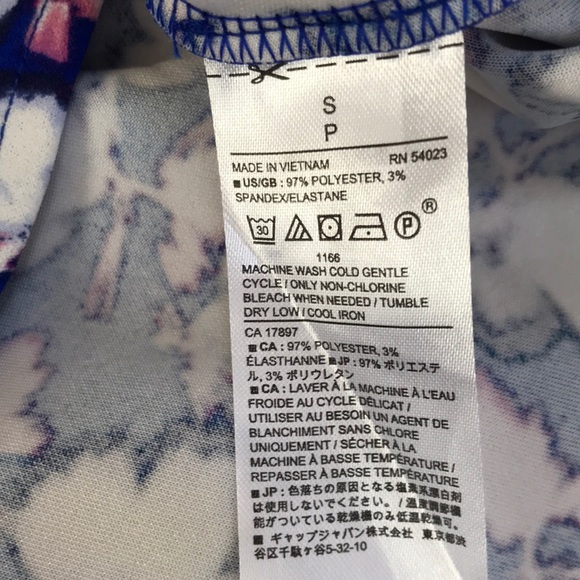 Banana republic factory small blue high neck peplum blouse. - Picture 4 of 7